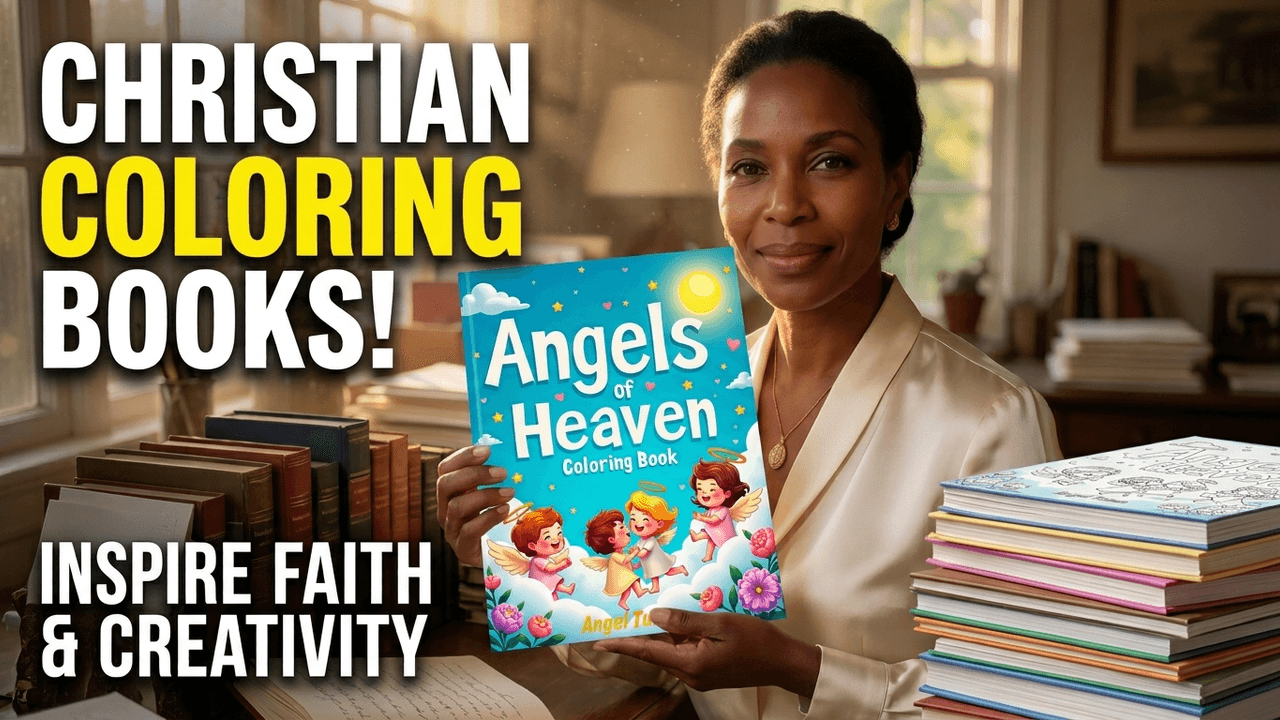 👼 Angels of Heaven Coloring Book | Christian Coloring for Kids Ages 3–5
