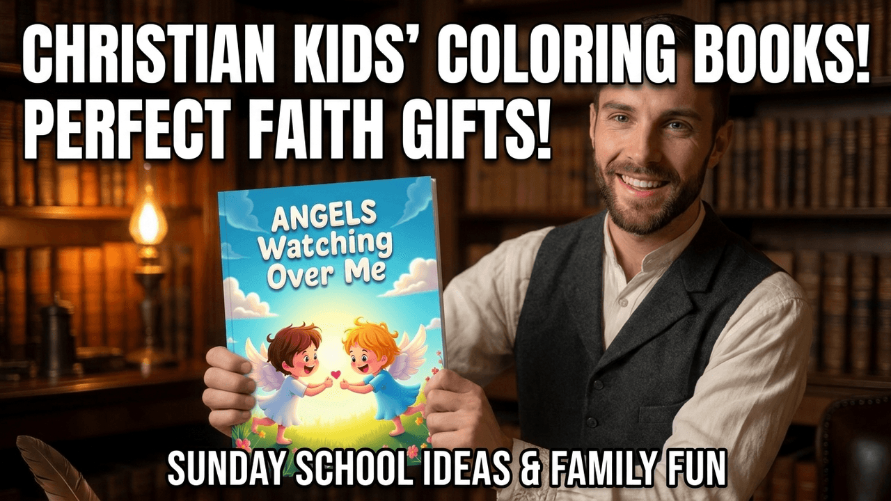 👼 Angels Watching Over Me | Christian Coloring Book for Kids Ages 3–5