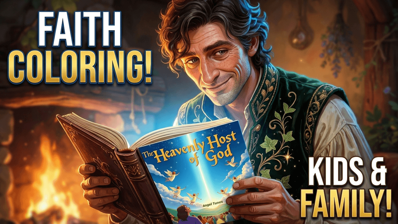  ✨ The Heavenly Host of God | Christian Coloring Book for Kids Ages 7–12